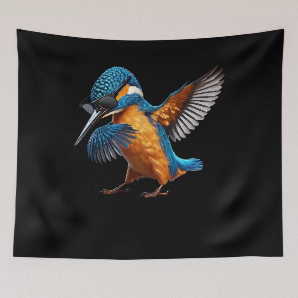 Artikelvorschau, Dabbing Kingfisher Vogelbeobachter Liebhaber Vogelbeobachtung entworfen und verkauft von Kimberley King Art King Art.