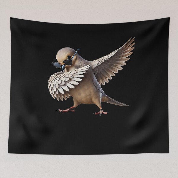 Item preview, Dabbing Mourning Dove Bird Watcher Lover Birding designed and sold by Kimberley King Art  King Art.