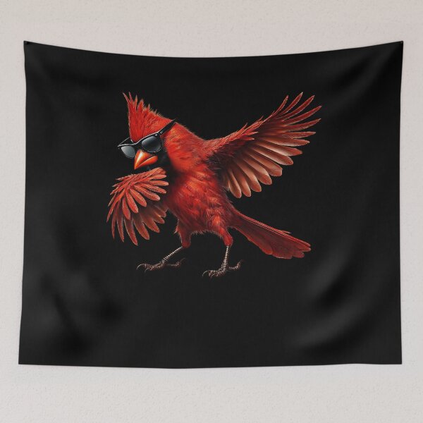 Item preview, Dabbing Northern Cardinal Bird Watcher Lover Birding designed and sold by Kimberley King Art  King Art.