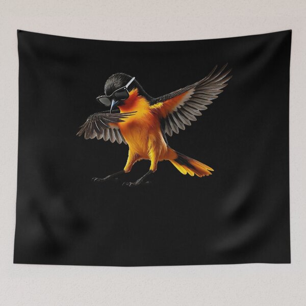 Item preview, Dabbing Oriole Bird Watcher Lover Birding designed and sold by Kimberley King Art  King Art.