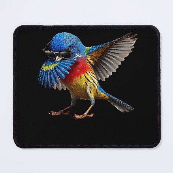 Item preview, Dabbing Painted Bunting Bird Watcher Lover Birding designed and sold by Kimberley King Art King Art.