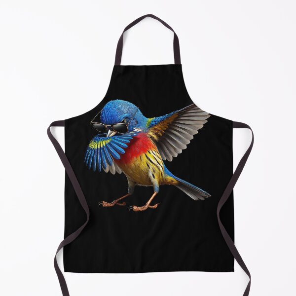 Item preview, Dabbing Painted Bunting Bird Watcher Lover Birding designed and sold by Kimberley King Art King Art.