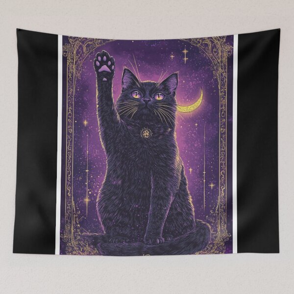 Item preview, mysterious cat Feline Art designed and sold by Josinta.