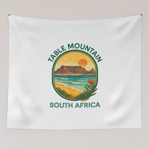 Item preview, Table Mountain South Africa Travel Art designed and sold by inkNext.