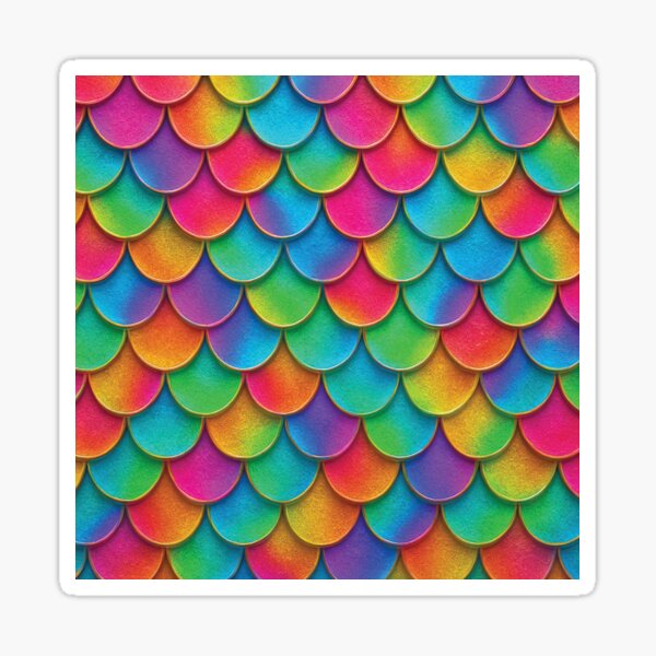 Artikel-Vorschau von Regenbogenfischschuppenmuster | Bunte glänzende Meerjungfrau-Textur, designt und verkauft von AnnaArtbyAMNA.