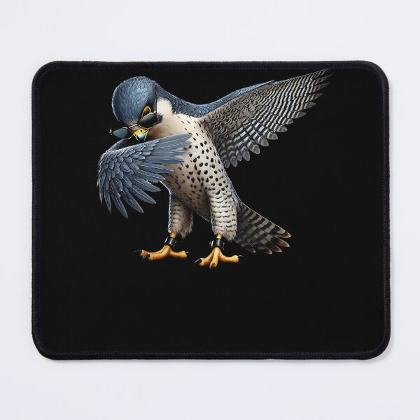 Artikelvorschau, Dabbing Wanderfalke Vogel Raptor Liebhaber Beobachter Vogelbeobachtung entworfen und verkauft von Kimberley King Art  King Art.