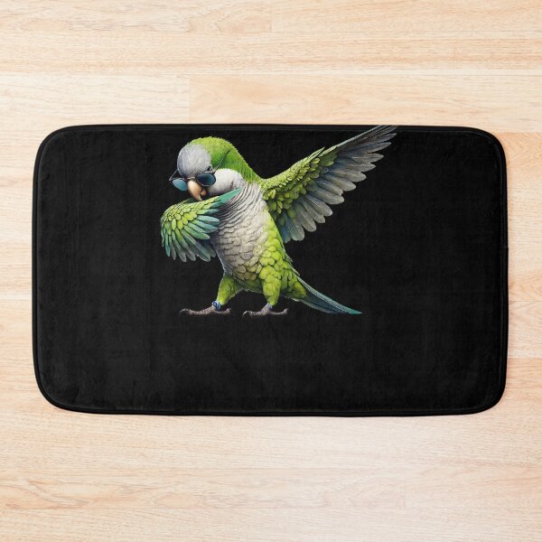 Item preview, Dabbing Quaker Parrot Green Monk Parakeet Lover Birding designed and sold by Kimberley King Art  King Art.