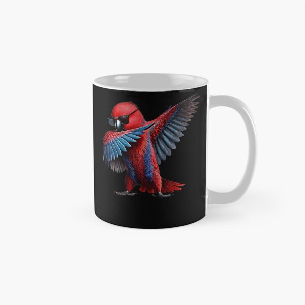 Item preview, Dabbing Red Eclectus Parrot Lover Birding designed and sold by Kimberley King Art  King Art.