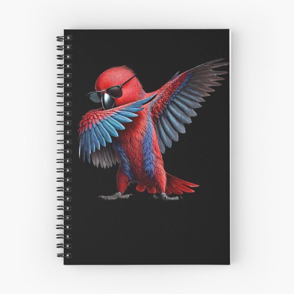 Item preview, Dabbing Red Eclectus Parrot Lover Birding designed and sold by Kimberley King Art  King Art.