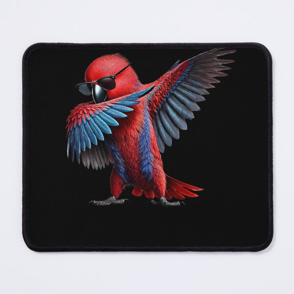 Item preview, Dabbing Red Eclectus Parrot Lover Birding designed and sold by Kimberley King Art King Art.