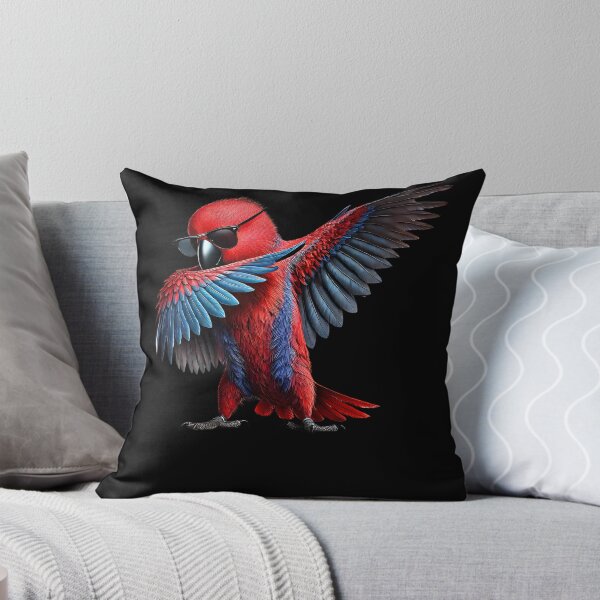 Item preview, Dabbing Red Eclectus Parrot Lover Birding designed and sold by Kimberley King Art  King Art.
