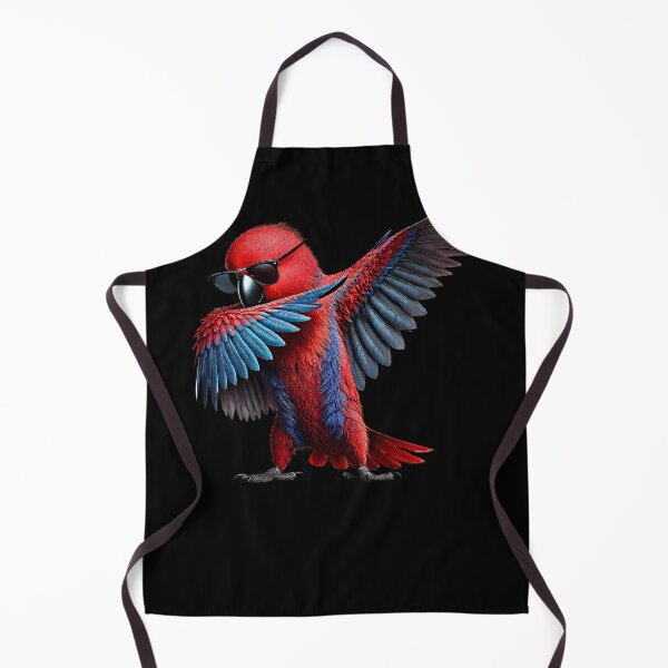 Item preview, Dabbing Red Eclectus Parrot Lover Birding designed and sold by Kimberley King Art King Art.