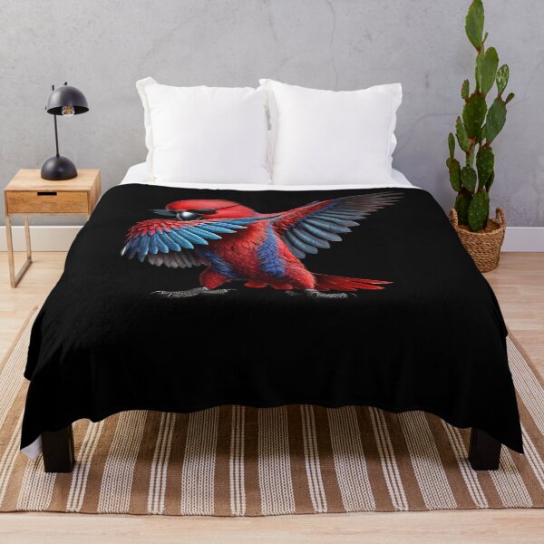 Item preview, Dabbing Red Eclectus Parrot Lover Birding designed and sold by Kimberley King Art  King Art.