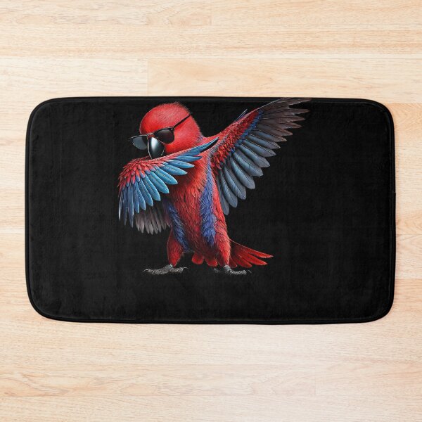 Item preview, Dabbing Red Eclectus Parrot Lover Birding designed and sold by Kimberley King Art  King Art.