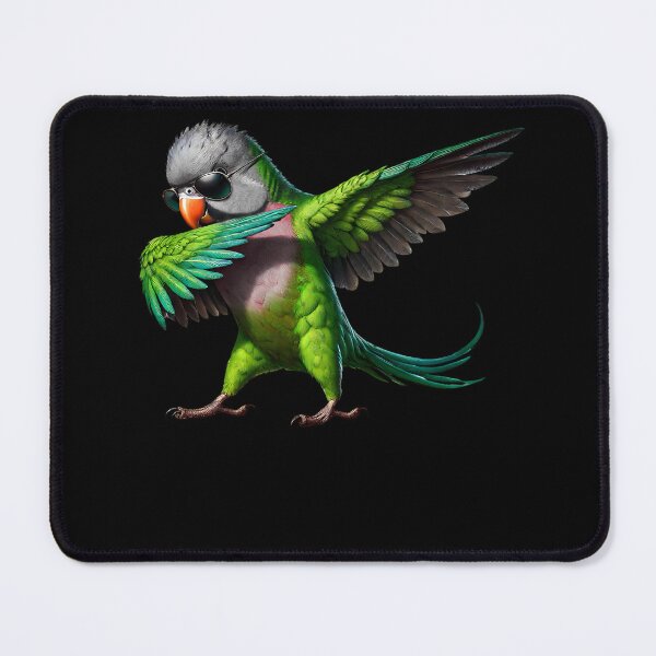 Item preview, Dabbing Red-breasted Parakeet Parrot Lover Birding designed and sold by Kimberley King Art  King Art.