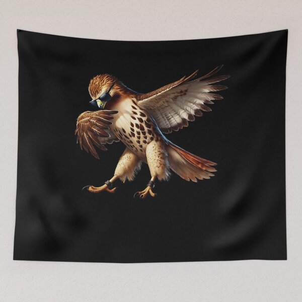 Item preview, Dabbing Red-Tailed Hawk Bird Watcher Lover Birding designed and sold by Kimberley King Art  King Art.
