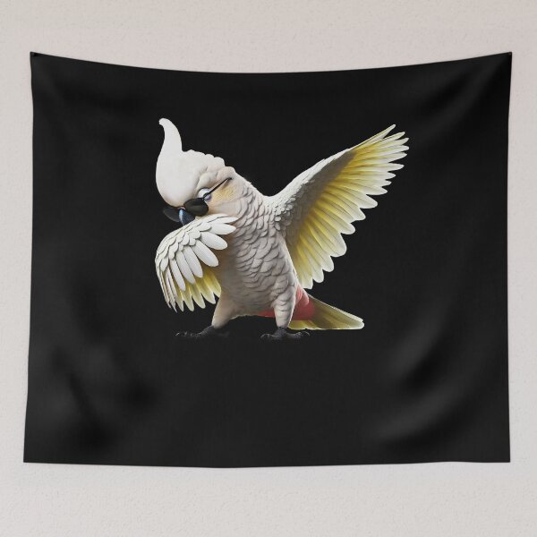 Item preview, Dabbing Red-Vented Cockatoo Parrot Lover Birding designed and sold by Kimberley King Art  King Art.
