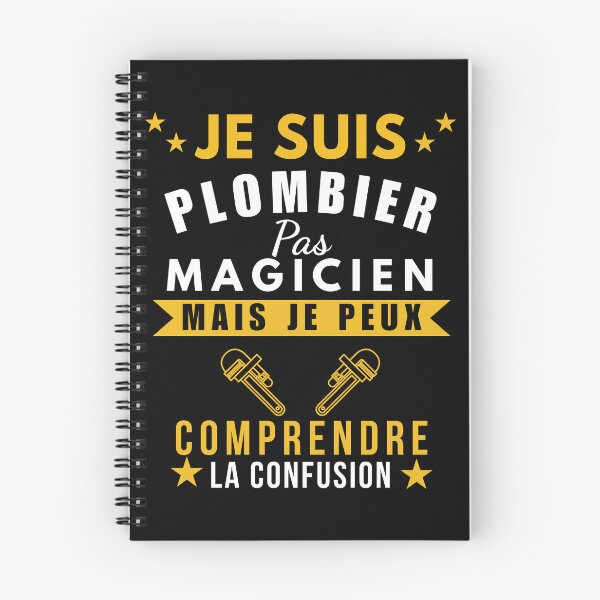 Aperçu de l'œuvre Je suis plombier pas magicien – Cadeau drôle pour plombier créée et vendue par NostalgikShow.