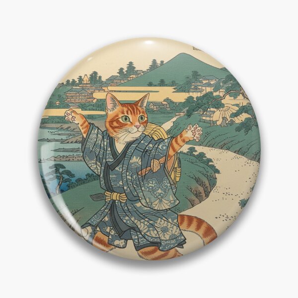Item preview, Artist【Aoi】Ukiyo-e Feline Traveler: The Cat of Tokaido (浮世絵猫旅人：東海道の猫) designed and sold by KaleidoKids.