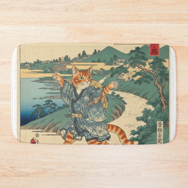 Item preview, Artist【Aoi】Ukiyo-e Feline Traveler: The Cat of Tokaido (浮世絵猫旅人：東海道の猫) designed and sold by KaleidoKids.