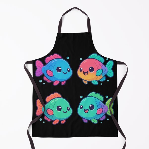 Item preview, Kawaii Rainbow Parrot Fish designed and sold by DamioPolArt.