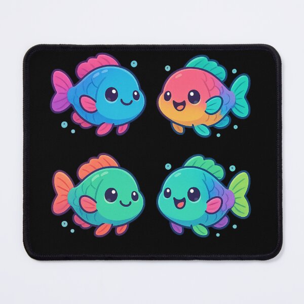Item preview, Kawaii Rainbow Parrot Fish designed and sold by DamioPolArt.