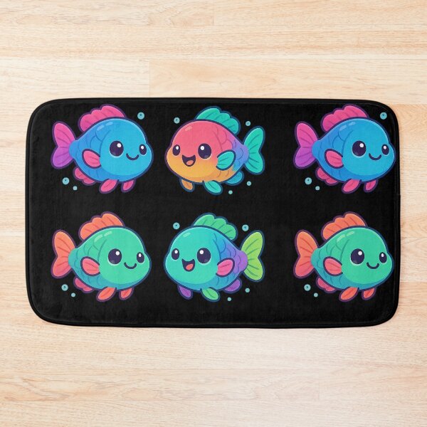 Item preview, Kawaii Rainbow Parrot Fish designed and sold by DamioPolArt.
