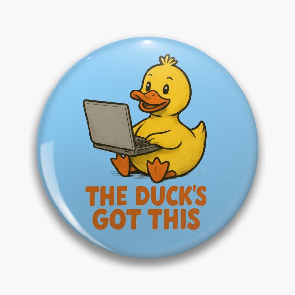 Item preview, Confident Duck With Laptop – “The Duck’s Got This” designed and sold by Rocklights.