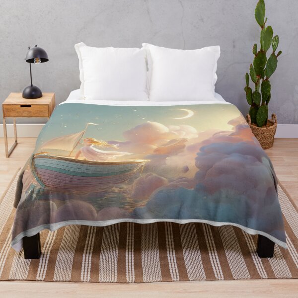 Item preview, Chibi Venus Sailing the Clouds – Fantasy Goddess Art designed and sold by GoldenChiArt.