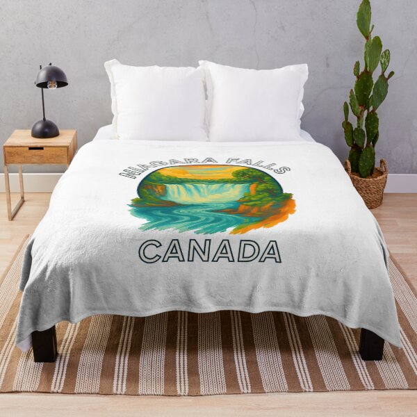 Item preview, Niagara Falls Travel Poster – Canada Waterfall Landscape designed and sold by inkNext.