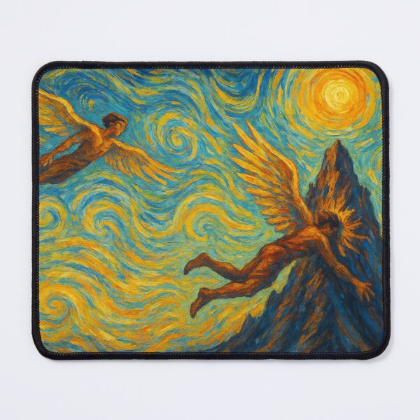 Item preview, Icarus Reimagined in Swirls of Sun and Sky designed and sold by TheActionMe.