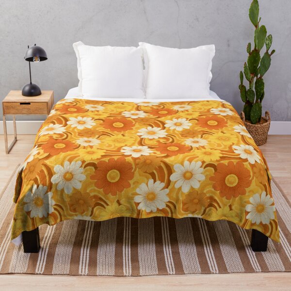 Item preview, Groovy Retro 70s Daisy Floral Pattern designed and sold by CleverboyDsgns.