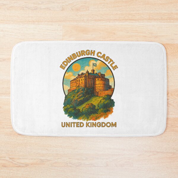 Item preview, Edinburgh Castle, Scotland - Historic Landmark Travel Art designed and sold by inkNext.