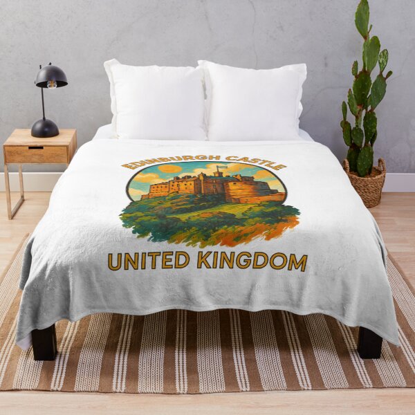 Item preview, Edinburgh Castle, Scotland - Historic Landmark Travel Art designed and sold by inkNext.