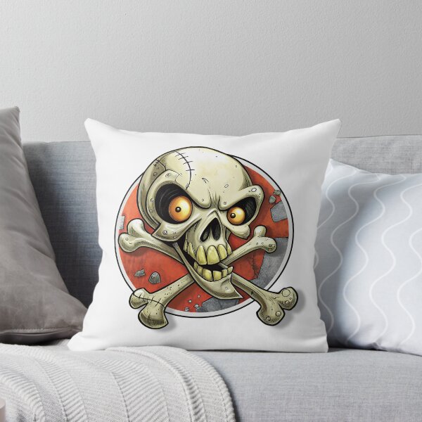 Item preview, Funny Skull & Crossbones designed and sold by NickTaroDesign.