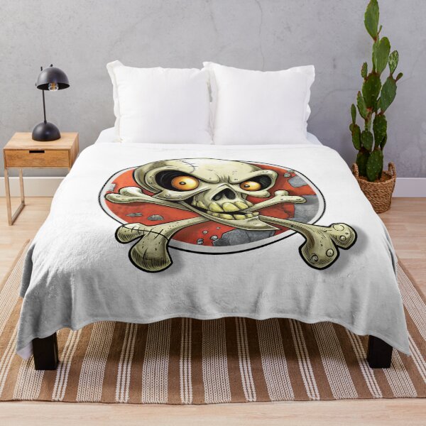 Item preview, Funny Skull & Crossbones designed and sold by NickTaroDesign.
