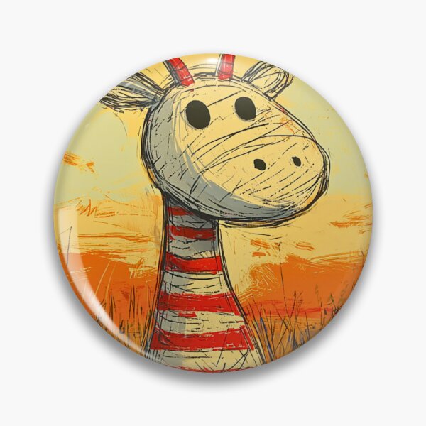 Item preview, Whimsical Okapi in Sunset Grasslands designed and sold by MYTHIC PEEL STICKERS.