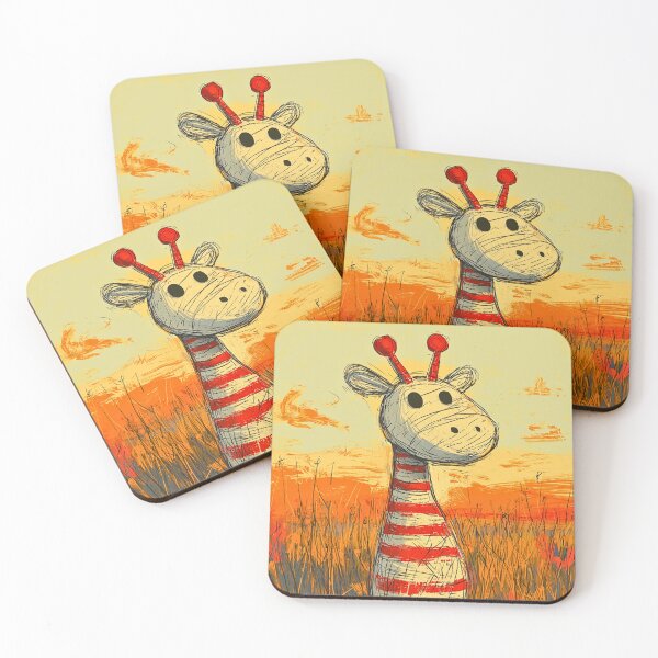 Item preview, Whimsical Okapi in Sunset Grasslands designed and sold by MYTHIC PEEL STICKERS.