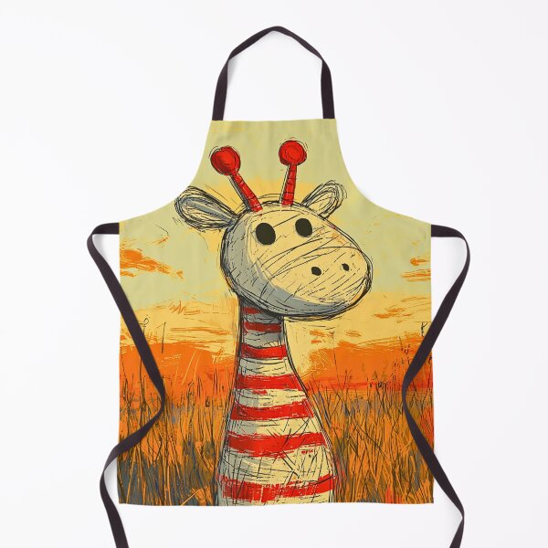 Item preview, Whimsical Okapi in Sunset Grasslands designed and sold by MYTHIC PEEL STICKERS.