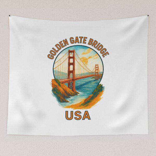 Item preview, Golden Gate Bridge San Francisco – California Travel Art  designed and sold by inkNext.