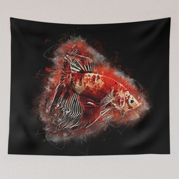 Item preview, Fighting Fish Koi Halfmoon - Betta splendens designed and sold by AquariumLutter.