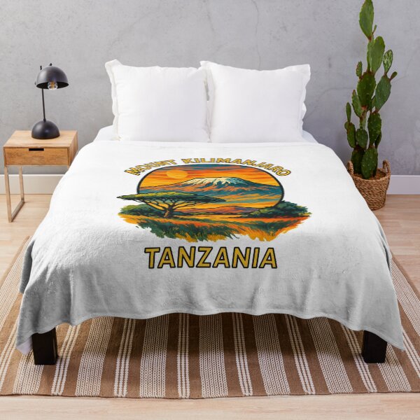 Artikelvorschau, Kilimandscharo Tansania Reiseposter – Afrikanische Landschaft entworfen und verkauft von inkNext.