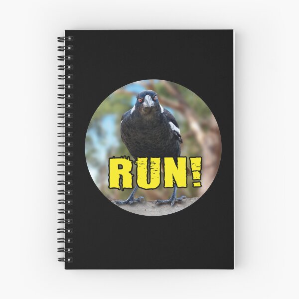 Item preview, Australian Magpie says RUN! designed and sold by Wonderbouy.