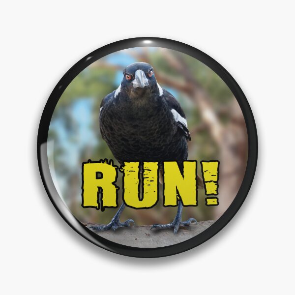 Item preview, Australian Magpie says RUN! designed and sold by Wonderbouy.