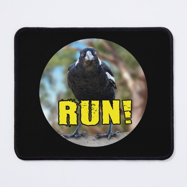 Item preview, Australian Magpie says RUN! designed and sold by Wonderbouy.
