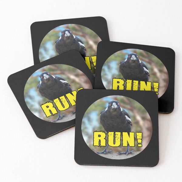 Item preview, Australian Magpie says RUN! designed and sold by Wonderbouy.