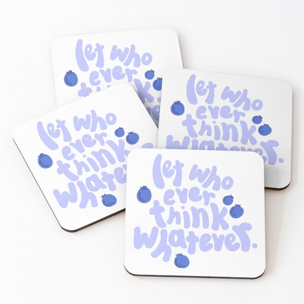Item preview, Let whoever think whatever - light blue designed and sold by alicia.designs.07.