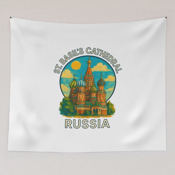 Item preview, St. Basil's Cathedral Moscow – Russia Travel Poster designed and sold by inkNext.