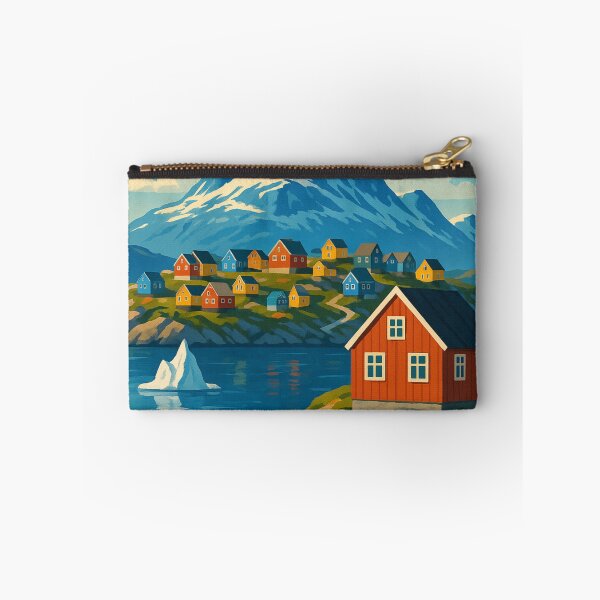 Item preview, Nuuk Greenland Fjord and Mountain Landscape designed and sold by Aryabek.