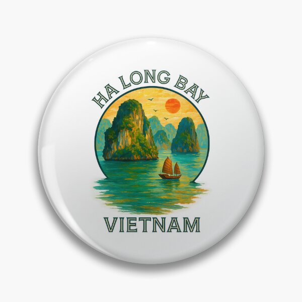 Item preview, Ha Long Bay Vietnam Travel Poster – Scenic Coastal Landscape Art designed and sold by inkNext.